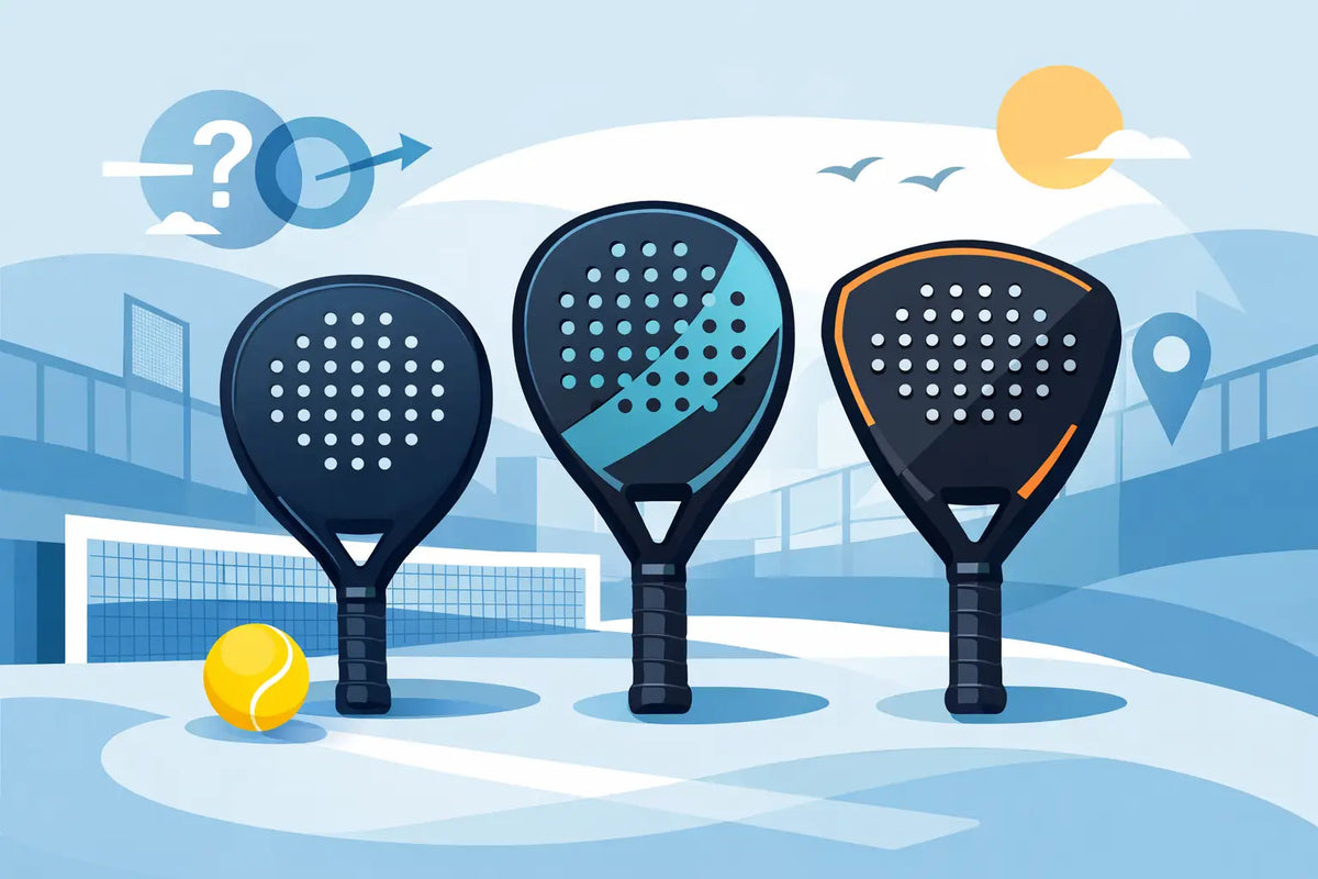 Gids voor padel racketvormen kiezen