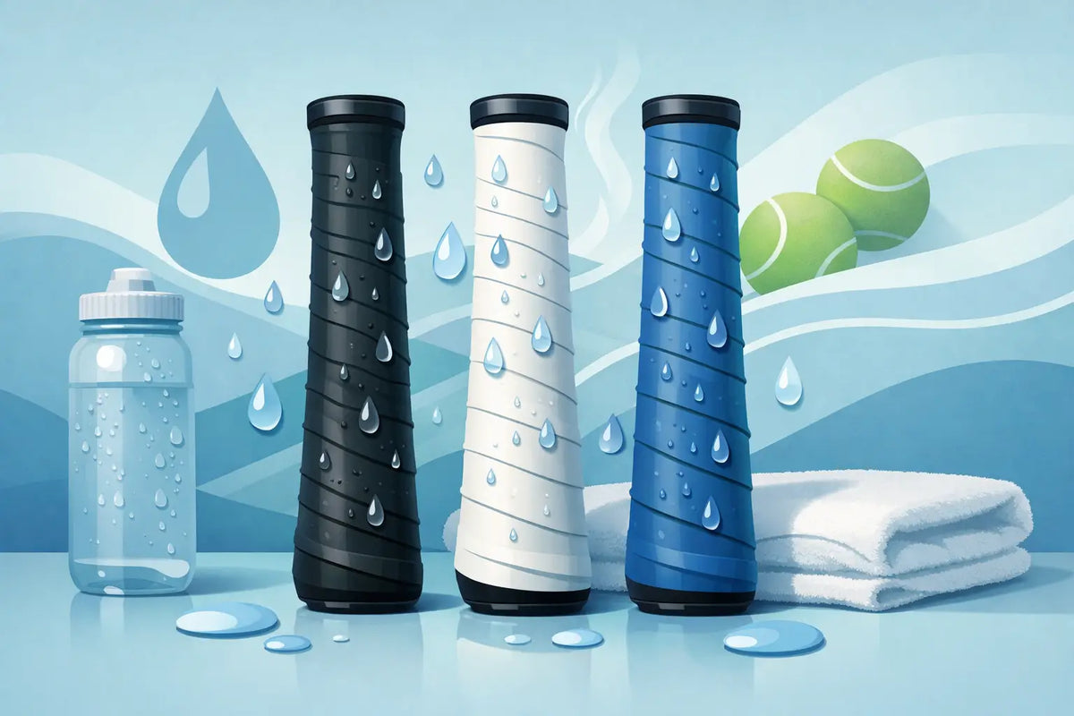 Welke overgrip absorbeert het meeste zweet?