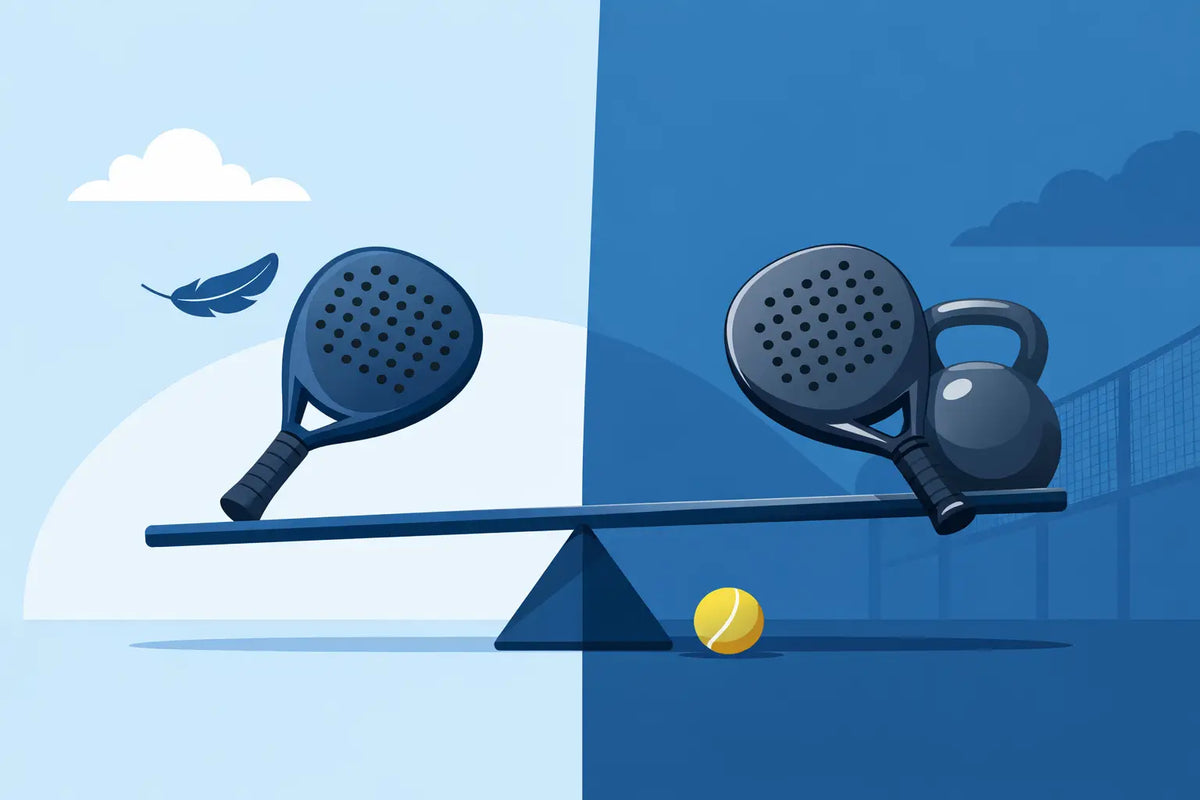 Licht of zwaar padelracket kiezen?