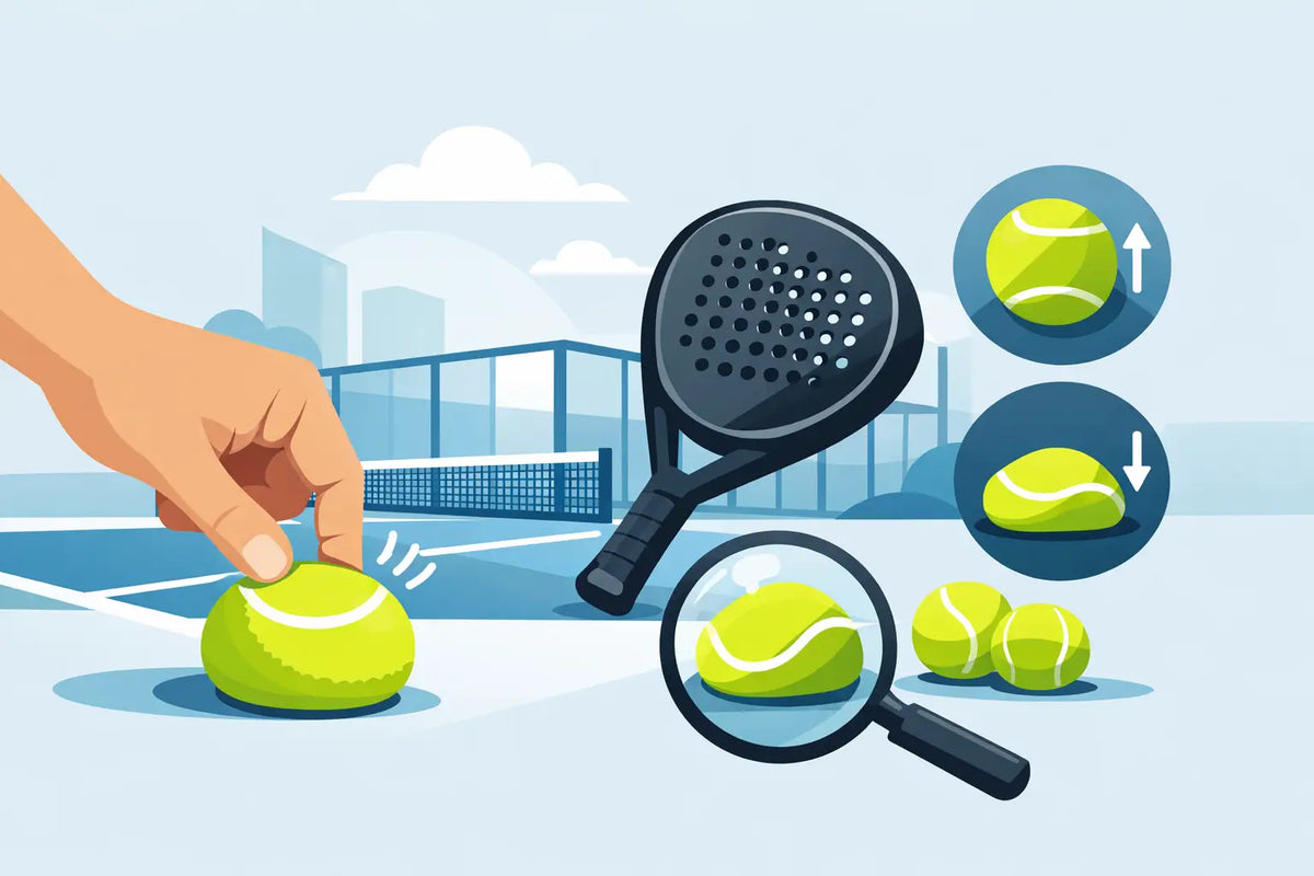 Padel ballen drukverlies herkennen