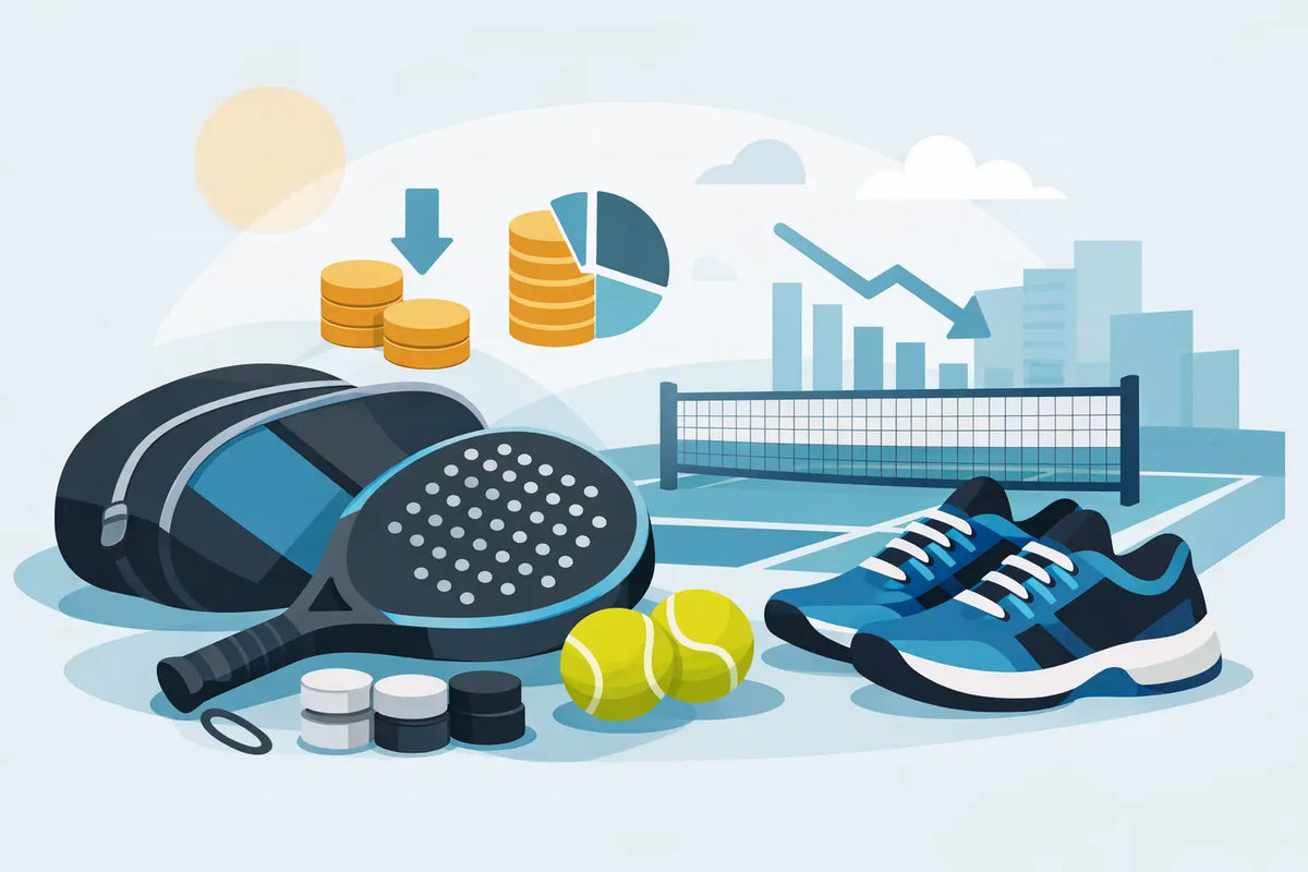 Voorbeeld budget padel set samenstellen
