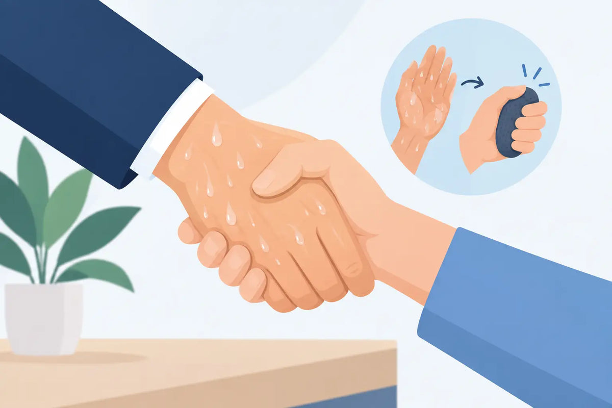 Praktijkvoorbeeld grip bij zweterige handen