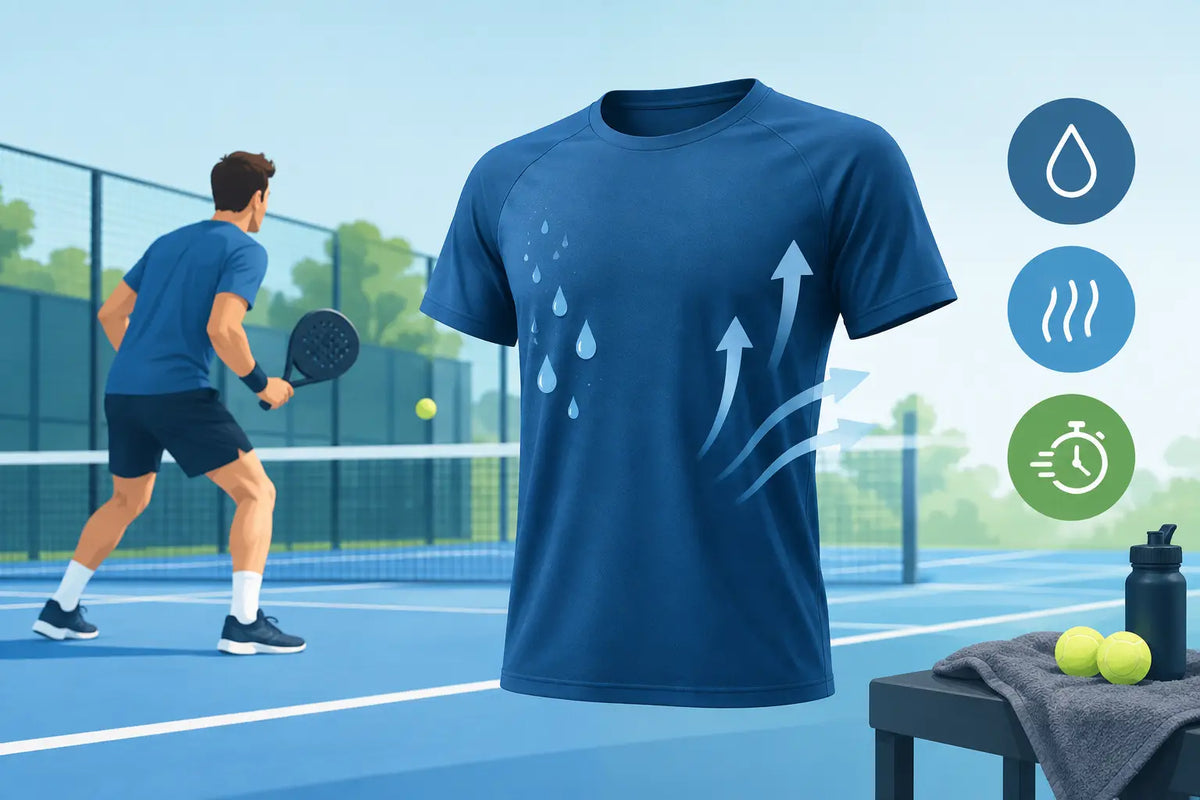 Welk padelshirt droogt snel? Zo kies je goed