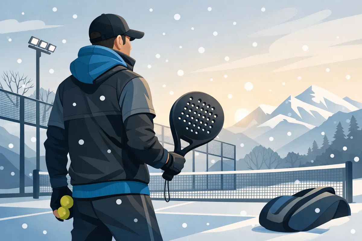 Padelkleding laagjes voor winter die werken