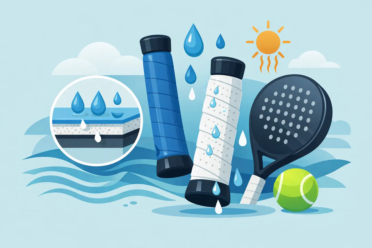 Zweetabsorptie van padel grips uitgelegd
