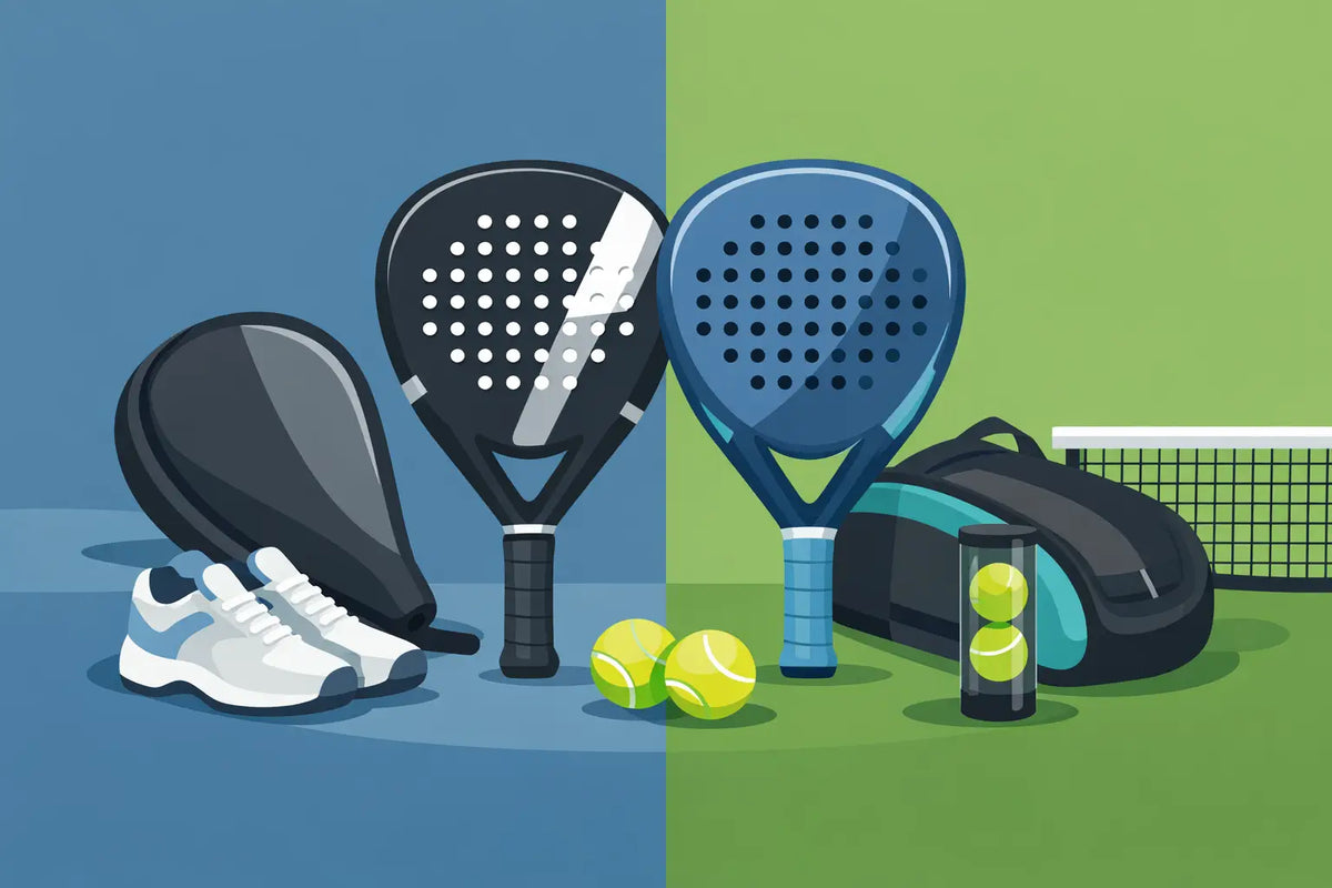 Padelracket of starterset vergelijken voor beginners
