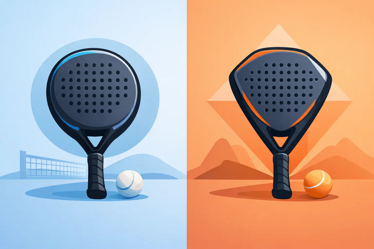 Padelracket rond of diamant kiezen?