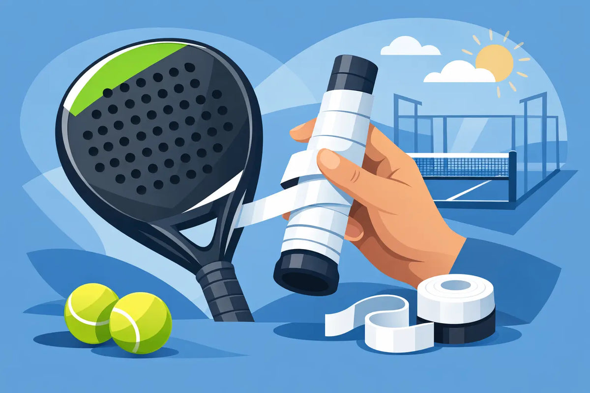 Wat is een tacky overgrip bij padel?