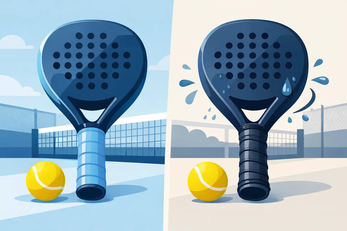 Gladde of tacky overgrip bij padel?