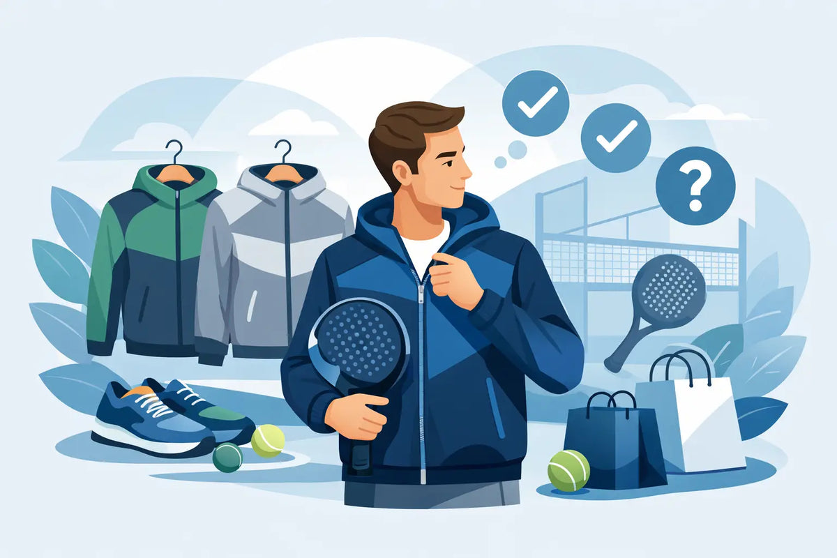 Padel sportjas heren kiezen zonder miskoop