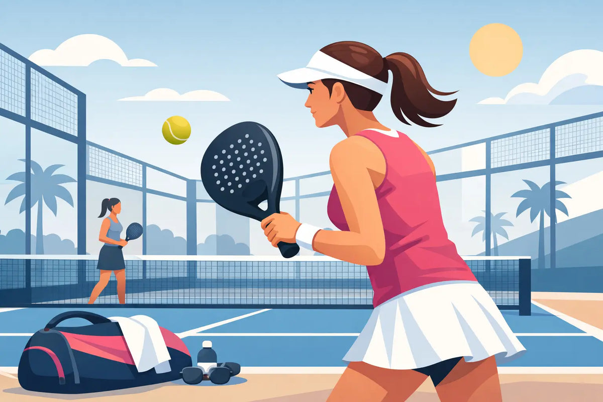 Gids voor padelkleding dames op de padelbaan