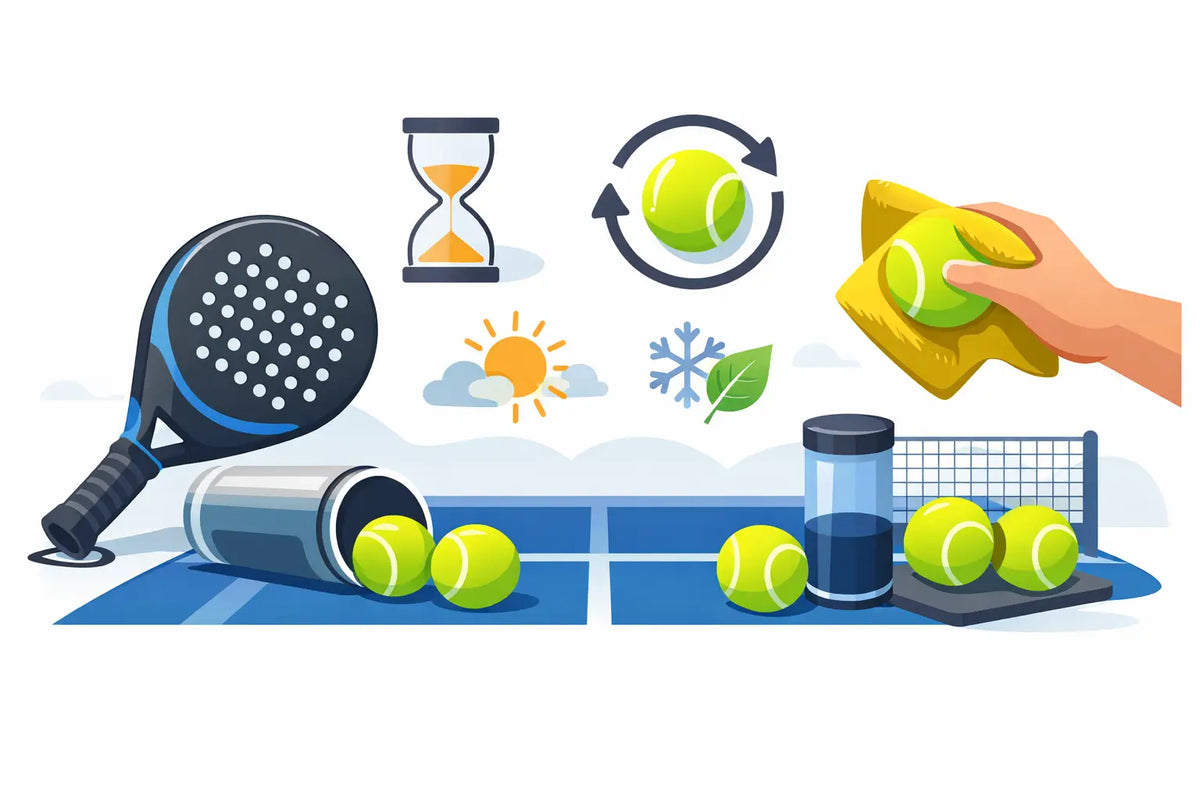 Hoe padel ballen langer gebruiken?