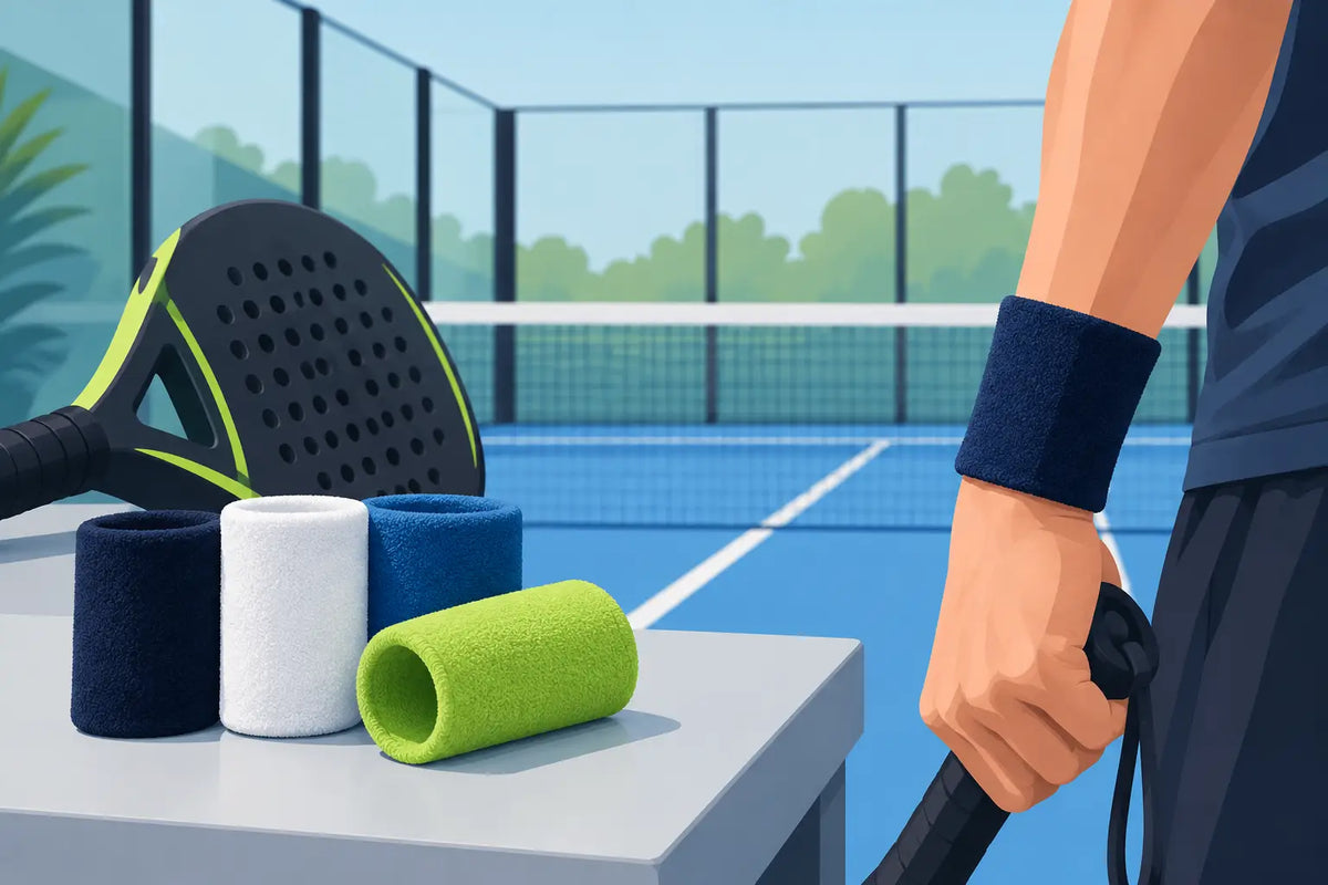 Padel polsbandjes kiezen voor grip en comfort