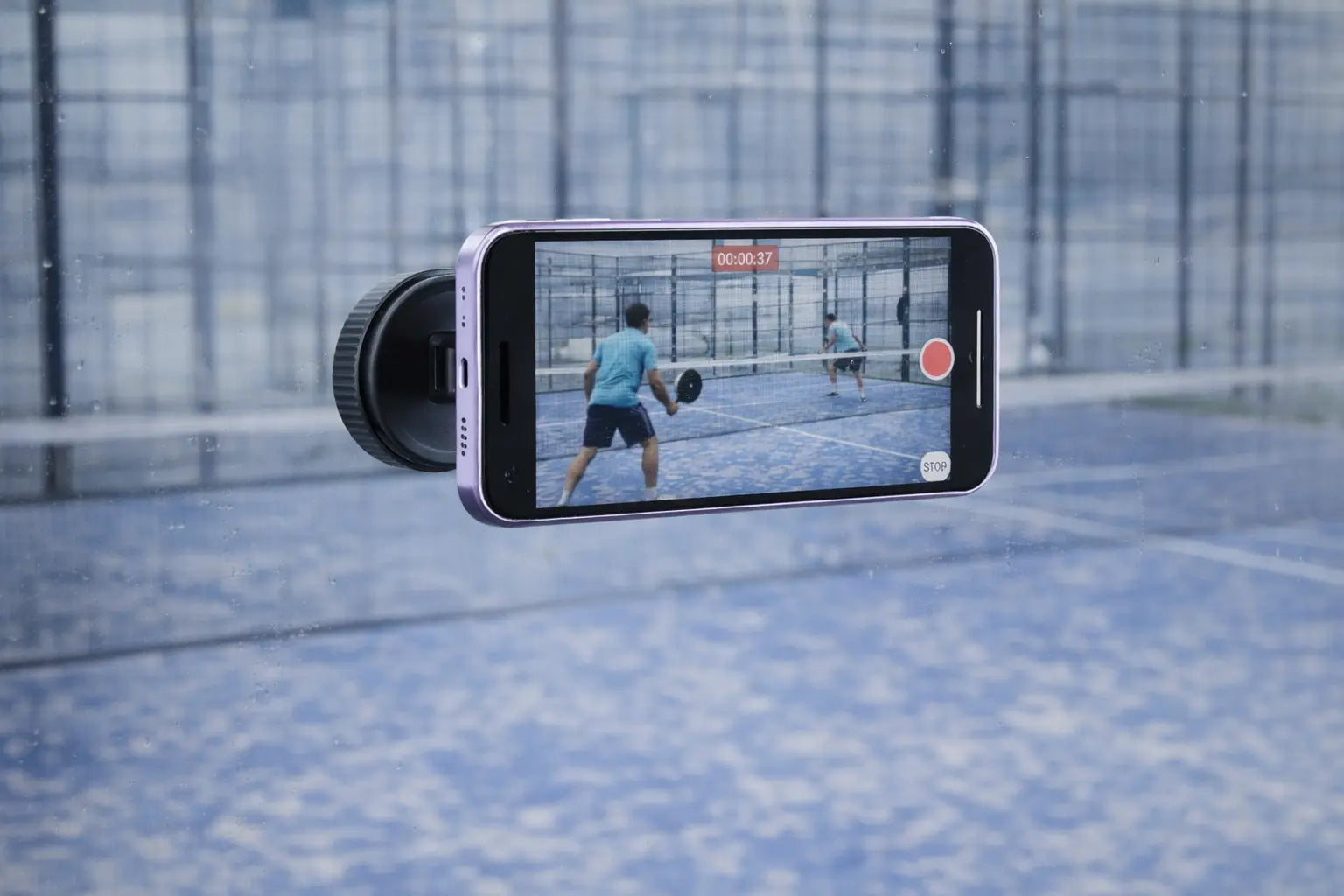 Mobiele telefoonhouder voor sportopnames Padelstars