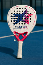 Pink and white athletic sneakers