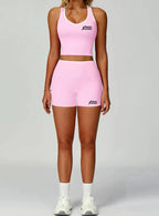 Pink athletic sneakers