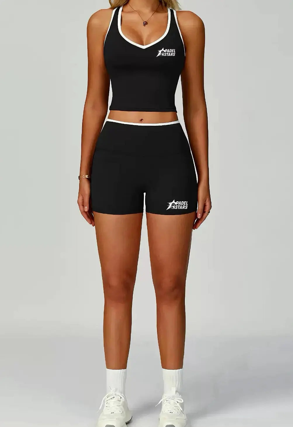 Beige athletic sneakers