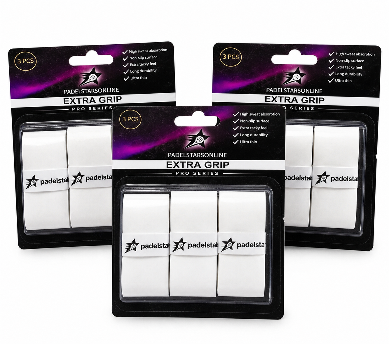 Padelstars overgrips pro serie 3-pack