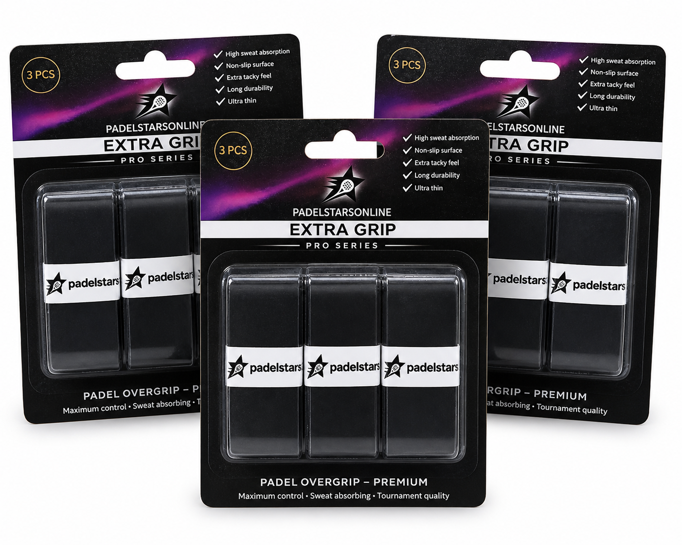 Padelstars overgrips pro serie 3-pack