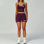 Red athletic leggings